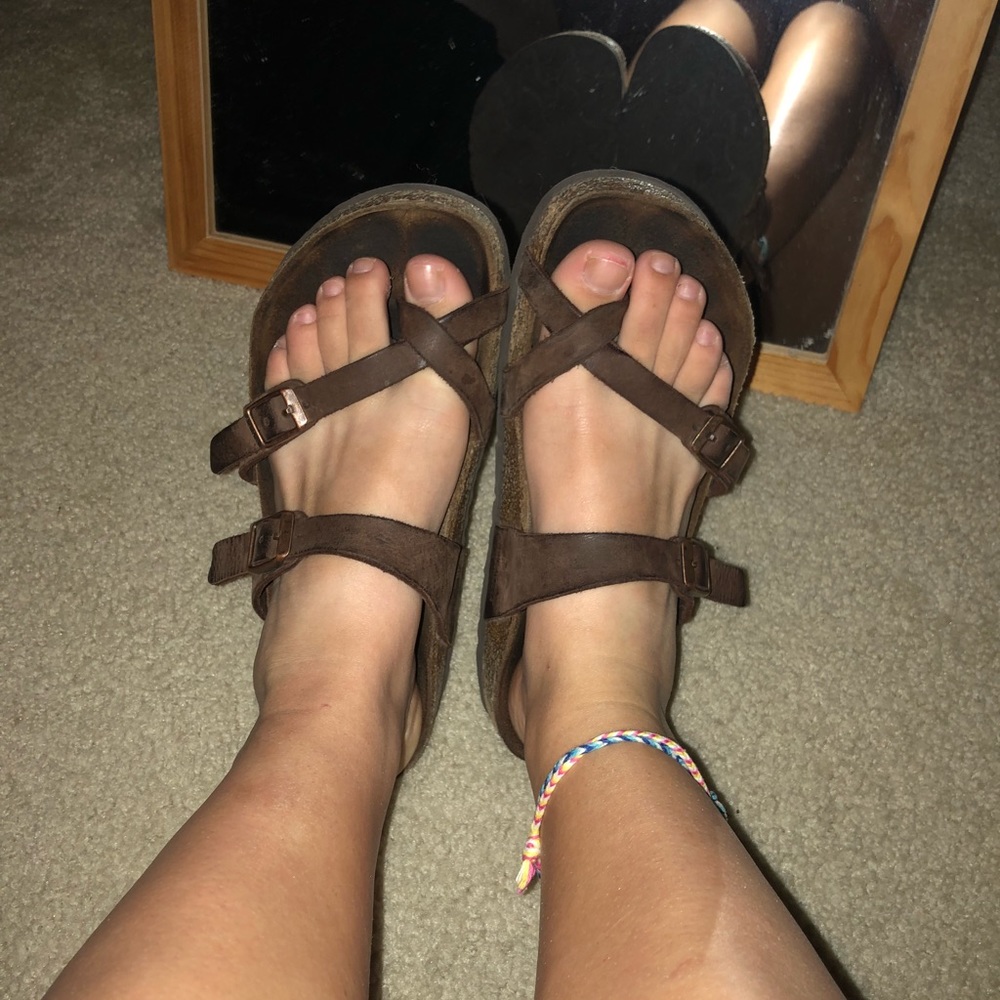 Brown mayari birkenstocks